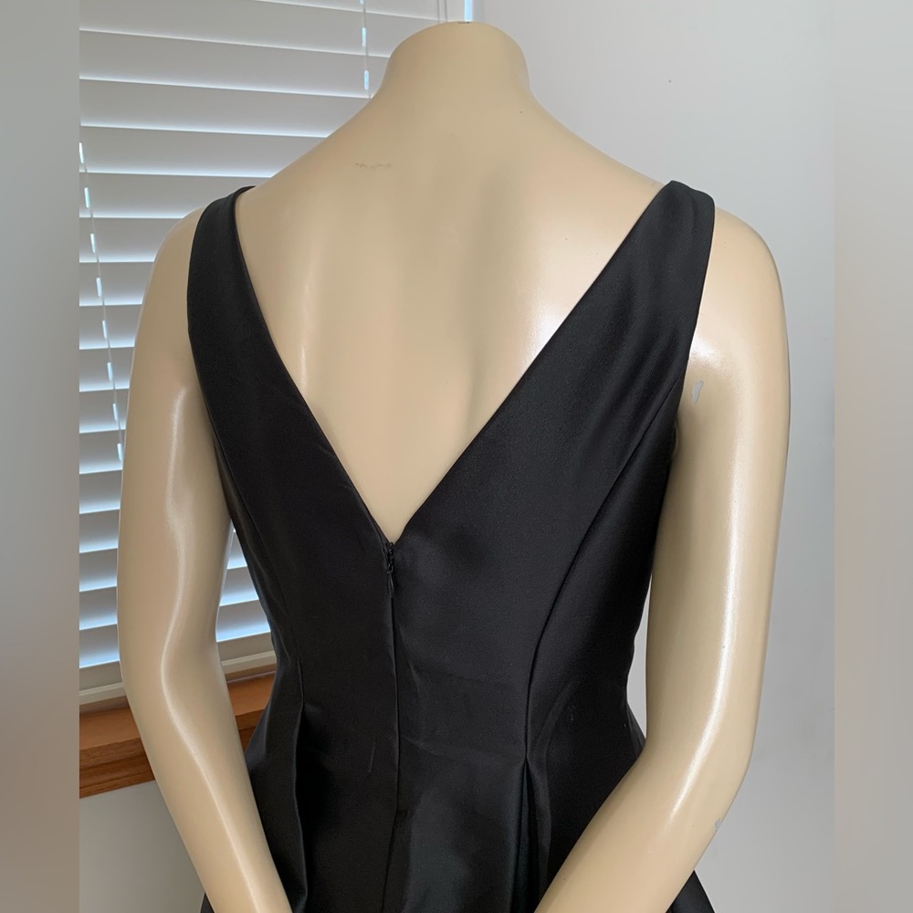 ❤️ Adrianna Papell Elegant Black Midi Dress - Picture 3 of 11